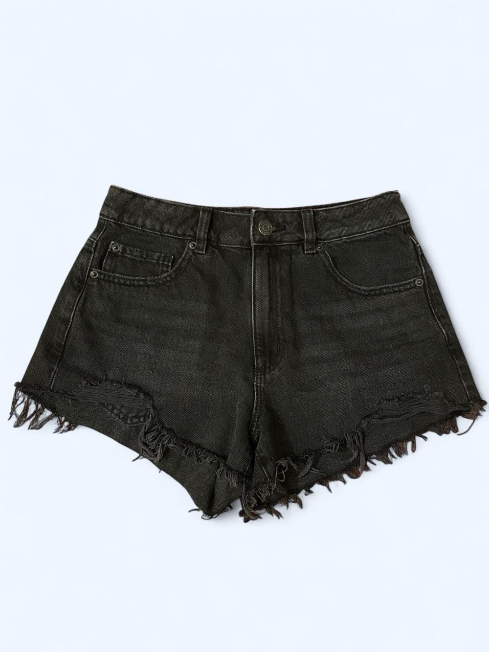 Garage Festival Black denim Shorts